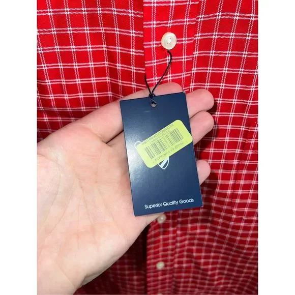 NWT Red Daniel Cremieux Short Sleeve Button Down Shirt Size 2XL - Picture 9 of 14